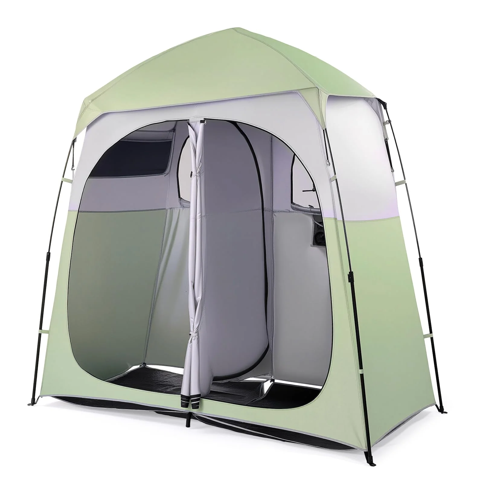 Large Four-Season Instant Pop-Up Waterproof Double Layer Fishing Shower Tent One Bedroom Carrying Bag Privacy Toilet for Camping