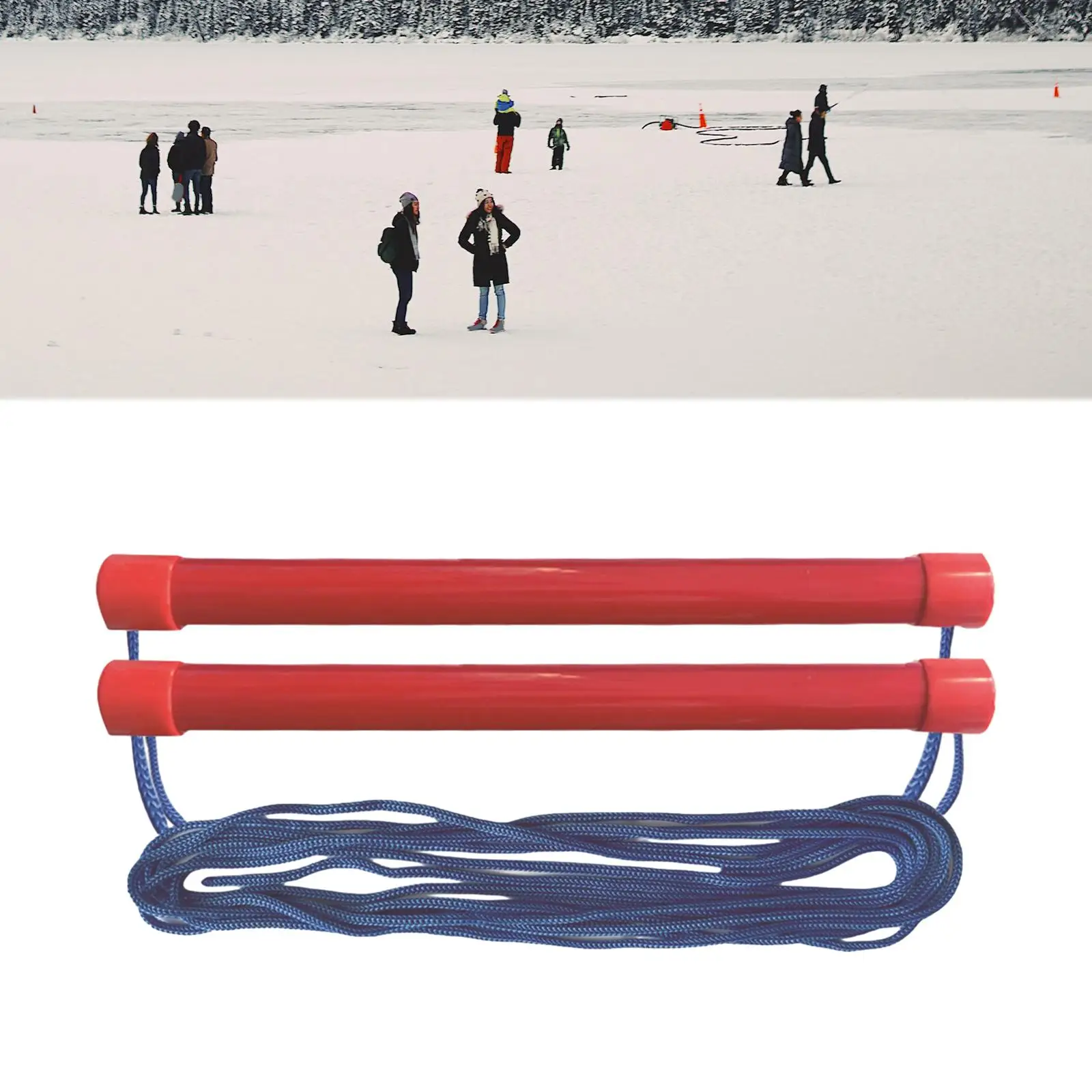 Ski Training Harness for Kids Children Snowboard Trainer Rod with Handle Rope for Beginner Speed Control Safety Teaching Strap