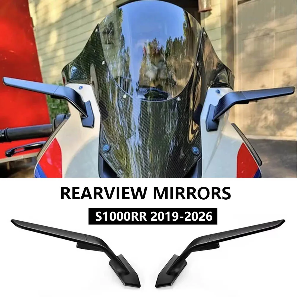 

S1000RR Rearview Mirror For BMW S1000RR 2019 - 2026 Stealth Sport Winglet Mirror Kits Adjustable Stealth Mirrors