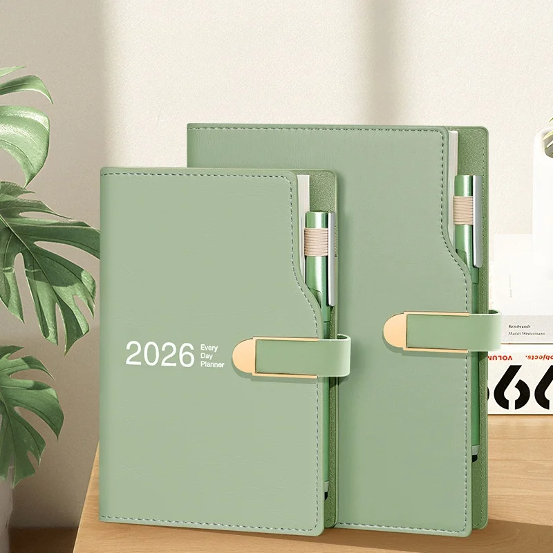 Agenda 2026 planejador papelaria diário a5 a6 caderno diário calendário bala bloco de notas organizador livro de notas escritório sketchbook