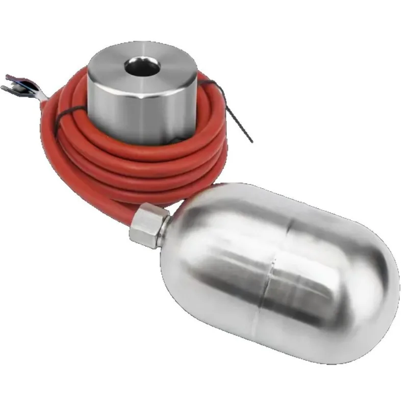High Temperature Stainless Steel Float Switch, 180℃ Liquid Level Sensor, Silicone Cable Mercury Float Level Switch
