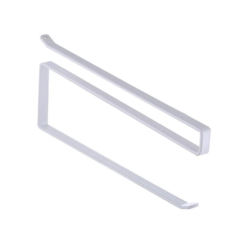 

Белый настенный держатель для кухонных бумажных полотенец, компактная полка для хранения в шкафу, прочная настенная полка-органайзер