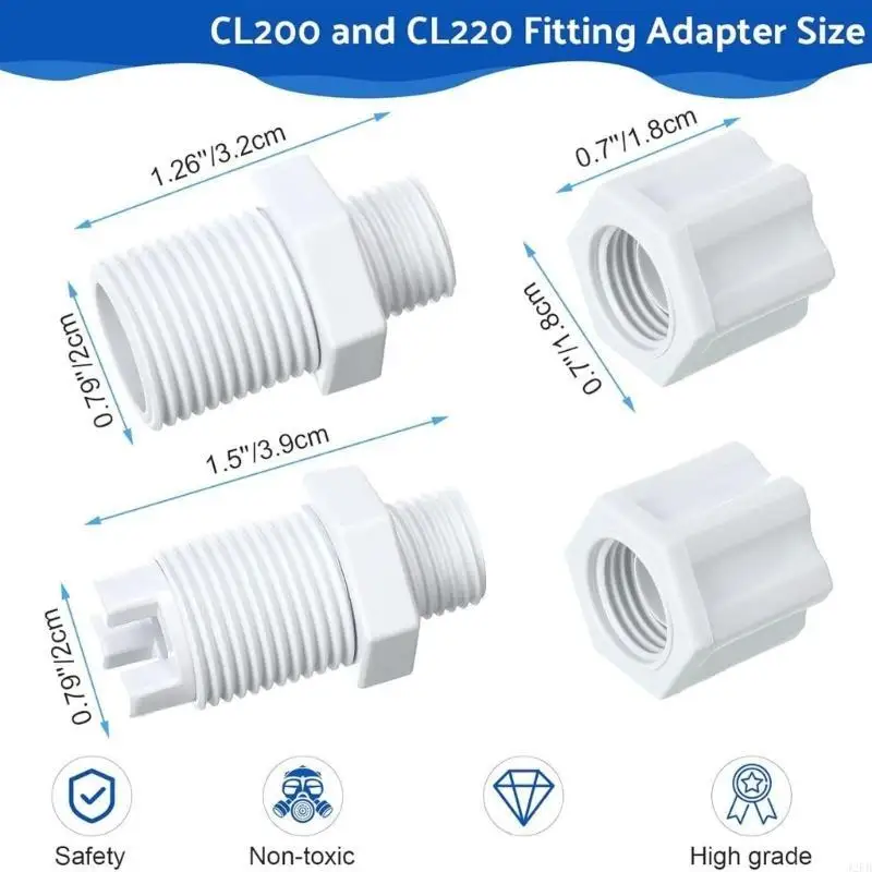 

Commercial Pool Sanitation System Set Check Valves Plastic Fittings Seamless CLX220PAK Integration