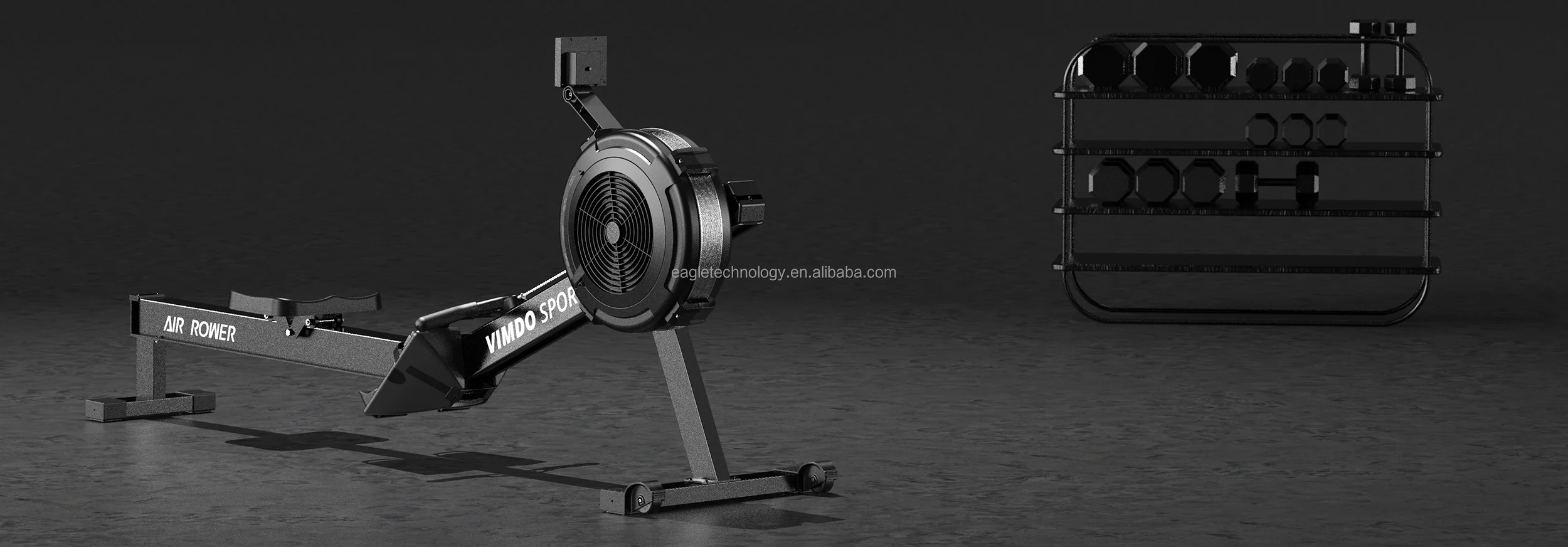 YG-R004 YG Fitness Commercial Rowers Air Rower Rowing Machine Gym Equipment for Fitness