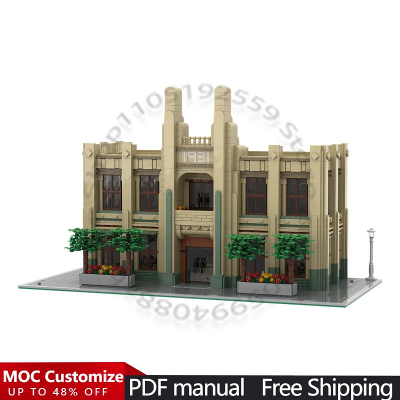 ตัวต่อ 4355 ชิ้น ชุดตัวต่อเมือง ไทม์ส บิลดิ้ง MOC แบบประกอบเอง ชุดตัวต่อเทคโนโลยี ดีไซน์ DIY ของเล่นเด็กผู้ชาย ของขวัญคริสต์มาส