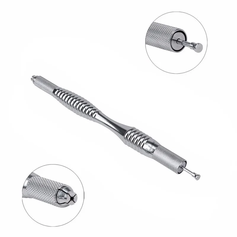 Pinkiou Hair Stroked Eyebrow Fashion Microblading Pen Eyebrow Tattoo Machine Permanent Makeup Manual Pen with needles