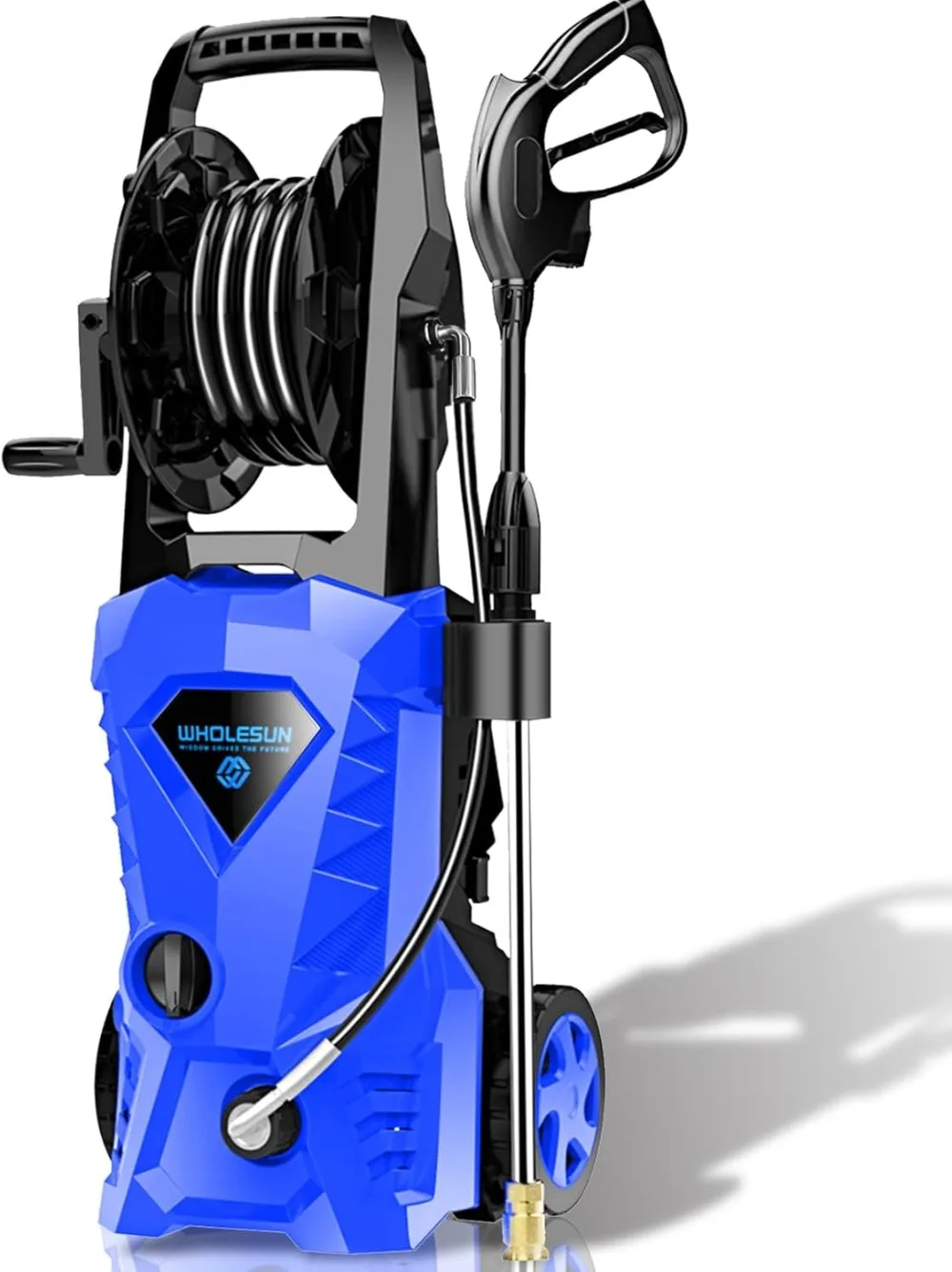 High Pressure Cleaner Machine, 4 Bicos Espuma Cannon, Melhor para Limpeza de Casas Carros Driveways Azul, 4 Bicos, 3000PSI, 2.4GPM, 1600W