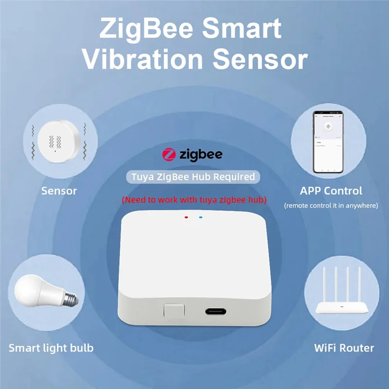 ABJN-Tuya Zigbee умный датчик вибрации мониторинг в реальном времени сигнализация обнаружения дверей и окон умный датчик защиты безопасности