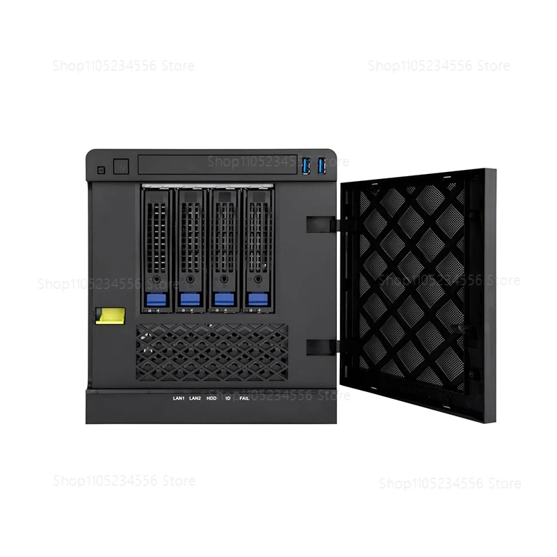 MS04 NAS Server Case Supports Mini ITX Motherboard 4 Bay Expandable To 6 Hot Swap