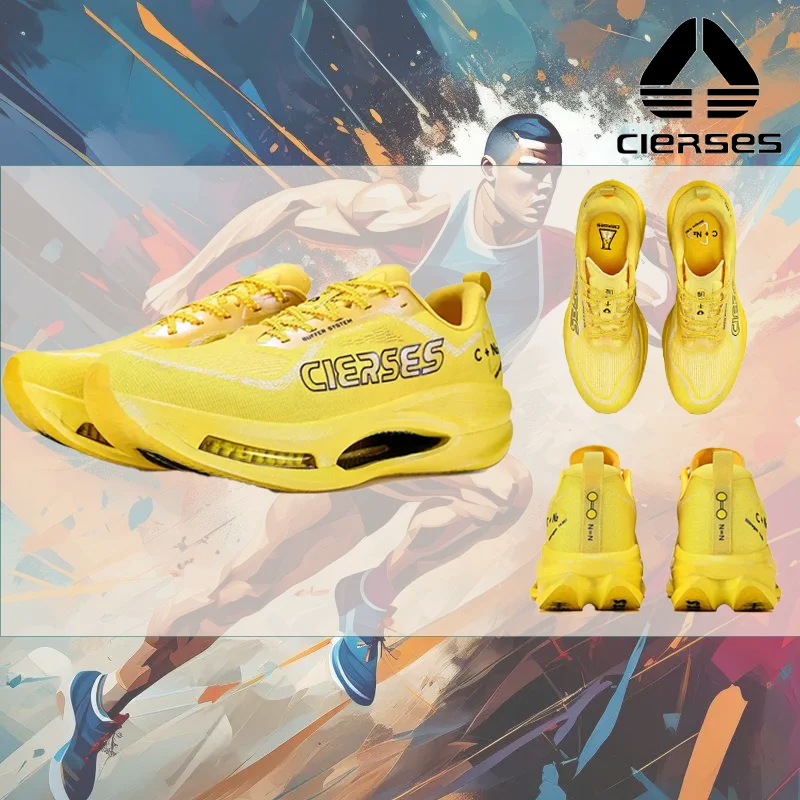 

Marathon Racing Air Cushion Running Shoes Carbon Fiber Breathable Shock-Absorbing Men's Sports Shoes CIERSES 2445