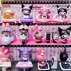 Sanrio Family Best Friend Sweetheart Series Blind Box Kuromi & My Melody Original  Action Anime Figures Caixas Toy Gift