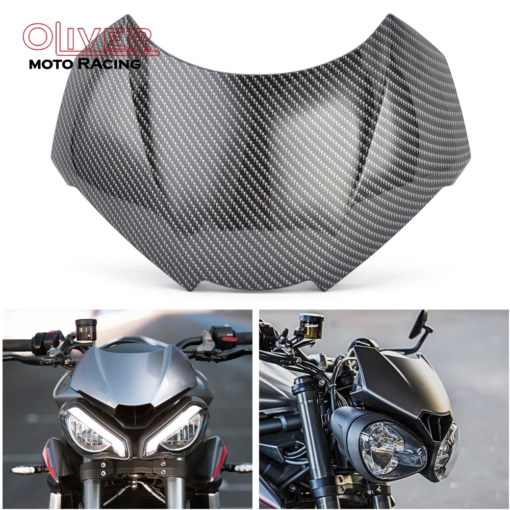 For Triumph Street Triple 765 R RS 2022 2021 2020 765R 765RS Upper Front Headlight Cover Motorcycle Mini Fairing Panel Cowl