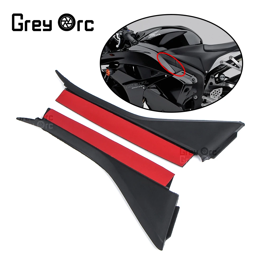 Motorcycle Rubber Side Panel Fairing Cover Cowling for Honda CBR600RR CBR600 RR 2007 - 2012 2008 2009 2010 2011