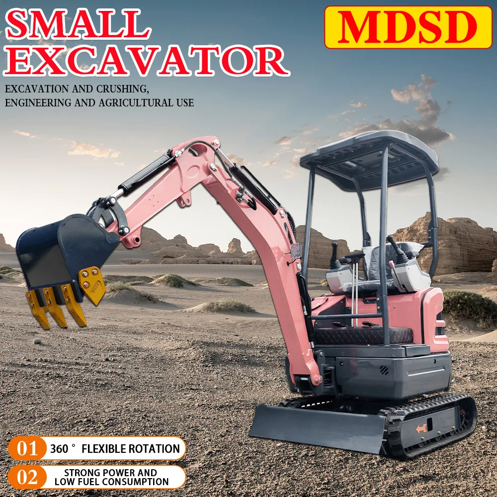 3 طن حفارة زاحفة صغيرة حفارة منزلية زراعية عملية سهلة EPA EURO 5 محرك حفارة صغيرة متعددة الأغراض