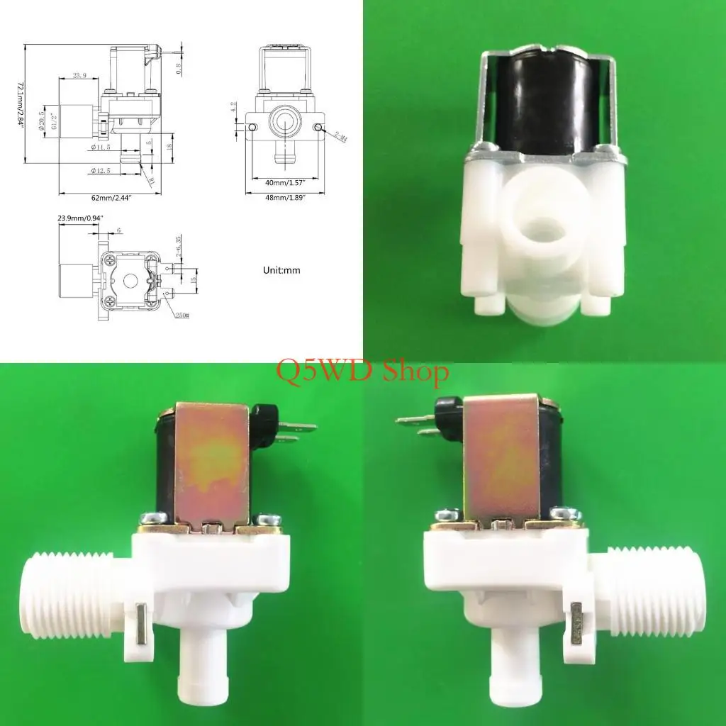 

Соленоид воды Q5WD для клапана дюйма резьбового воздушного входа Обычно закрытая стиральная машина для клапана 12 В/24 В/110