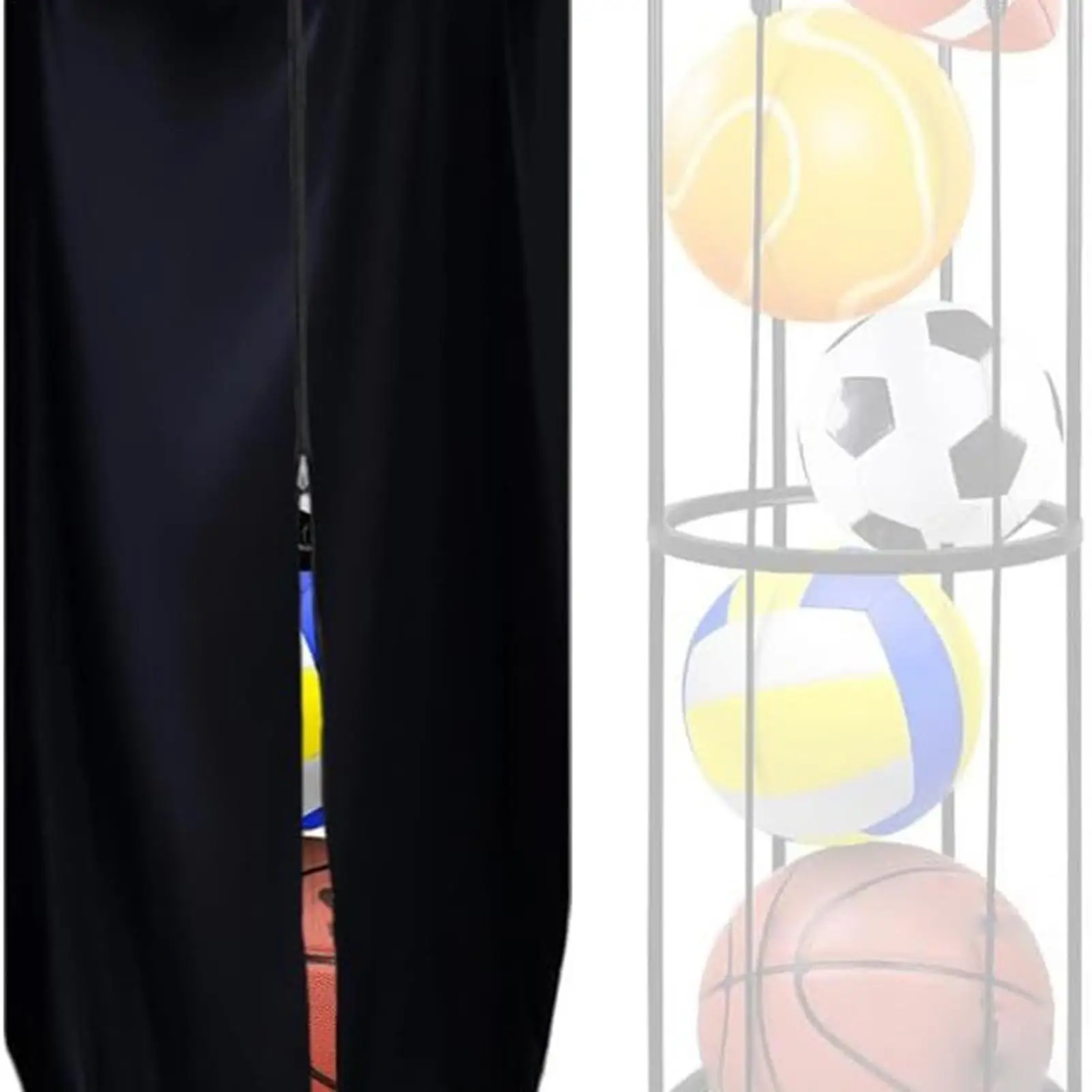 

Ball Storage Cover Dustproof Organizer Protector Wall Mounted Ball Storage Cover Outdoor For Home Basement Soccer Baseball