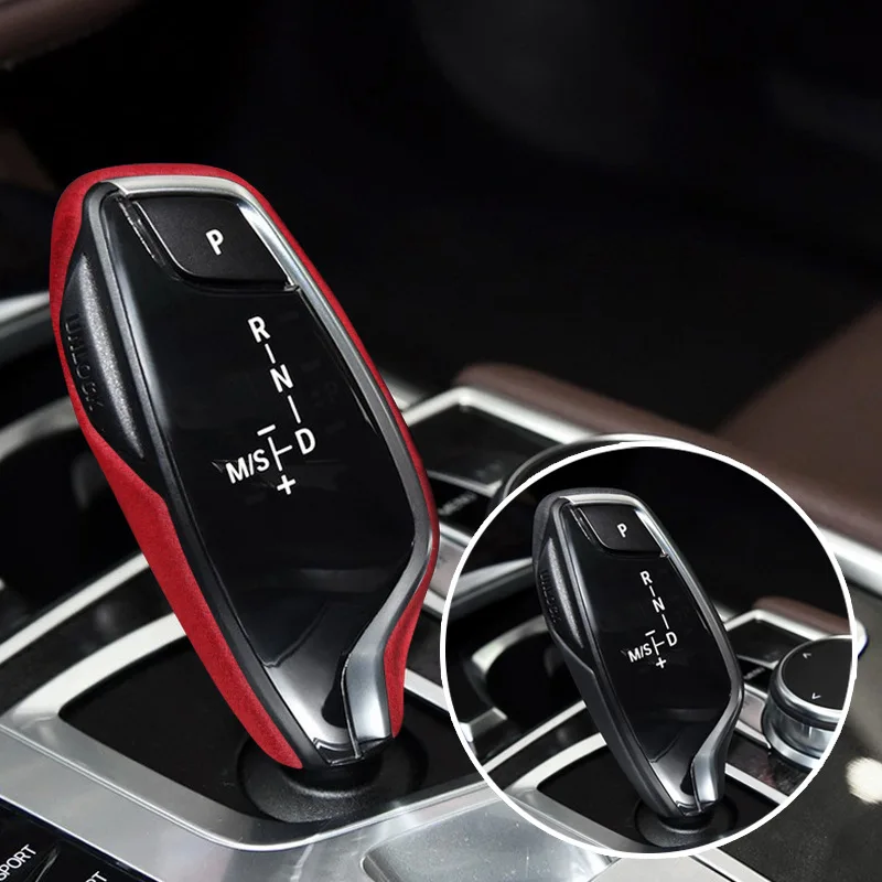 

For BMW 5 Series gear lever cover suede 7 Series 6GT gear head X3X4 gear lever cover protection modification decoration