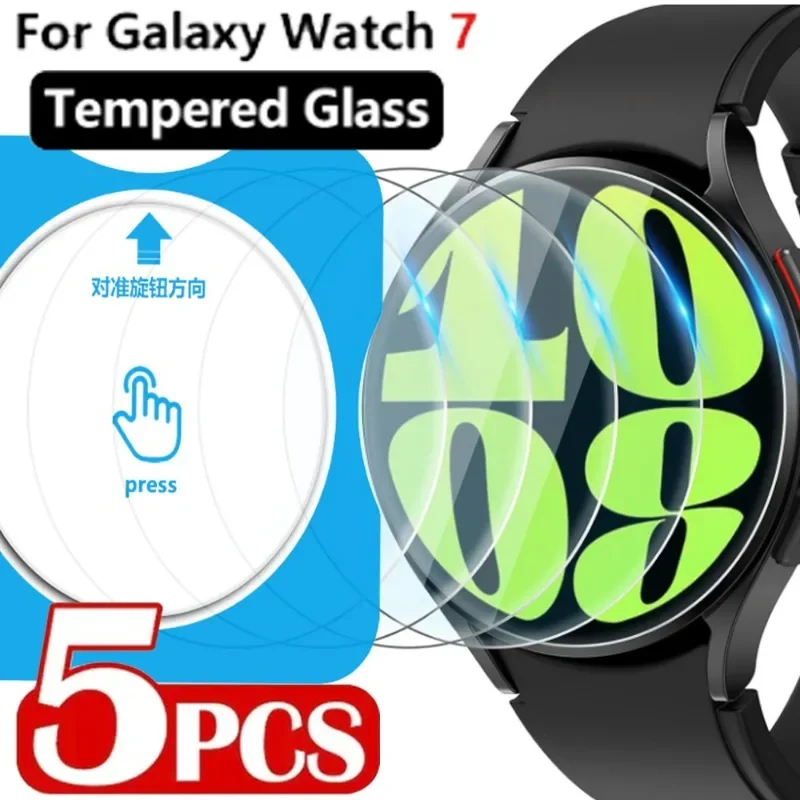 

For Samsung Galaxy Watch 7 40/44/47mm Tempered Glass Flim Protective with Auto-alignment Installation Kit Smartwatch Accessories