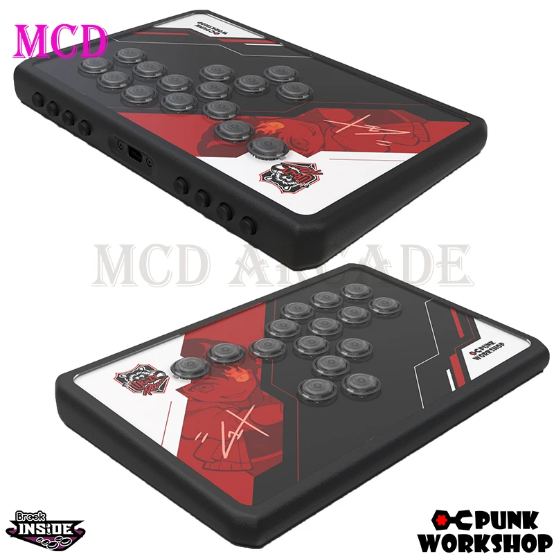 Punk Workshop R14 Hebelloser Arcade-Kampfcontroller HitBox PWS Blaze Spark Mechanischer Knopf SOCD-Unterstützung PS5/PS4/Switch2/PC
