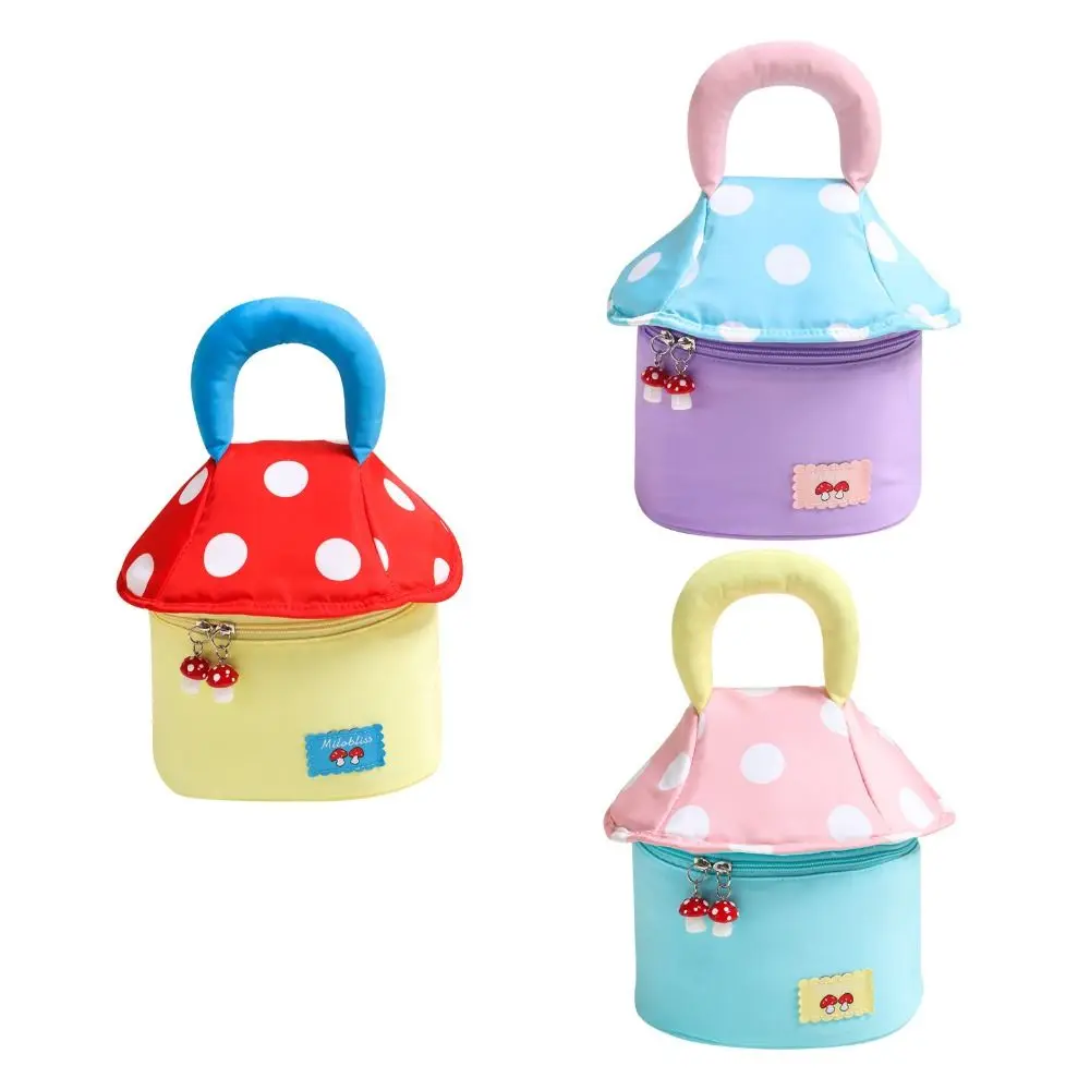 Large Capacity Cute Makeup Bag Multifunctional Mushroom House Handheld Cosmetic Case Aesthetic Organizer Case Toiletry Bag