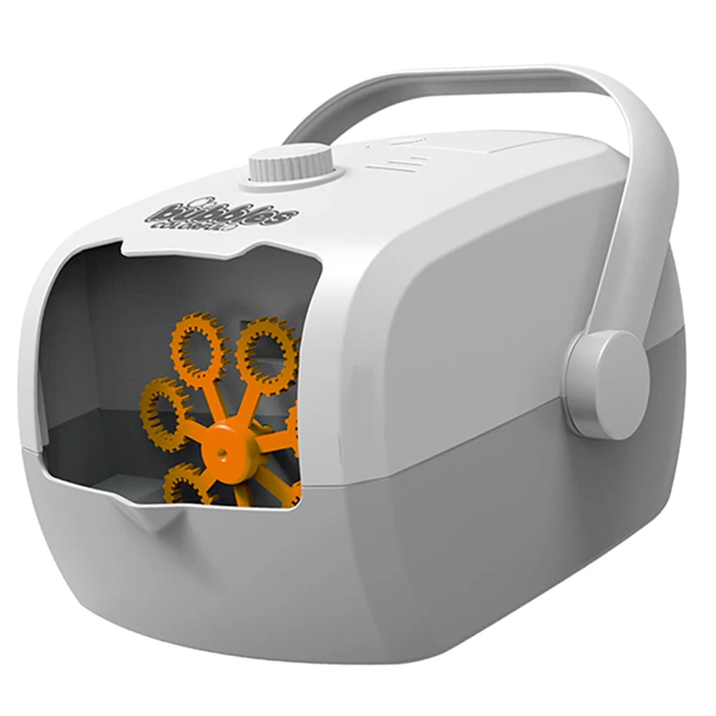 1pc Machine Automatic Electric Maker Portable For Wedding Party Kids Gift Continuous Streams White Grey Children Bubble Machine