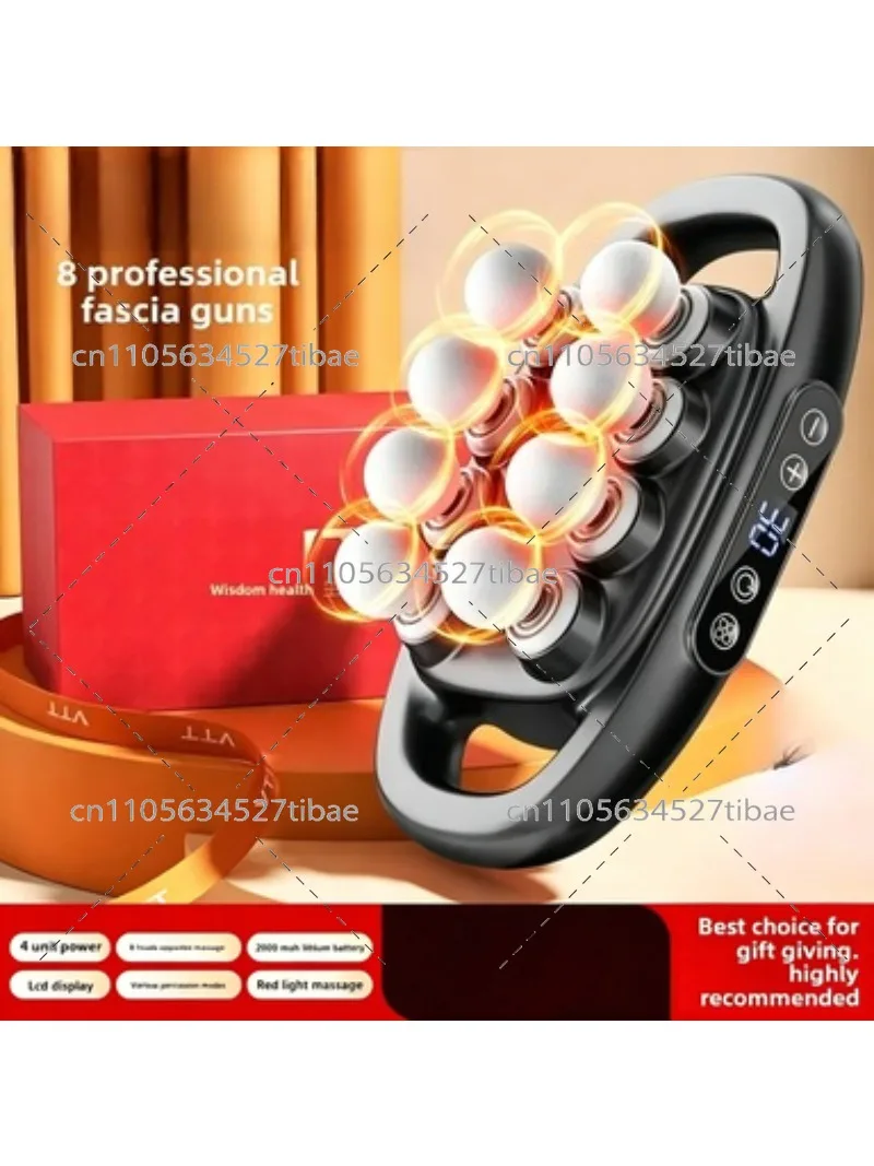 Muscle Massage Gun 8 Heads Deep Tissue Percussion Massager for Neck Back Full Body Relaxation