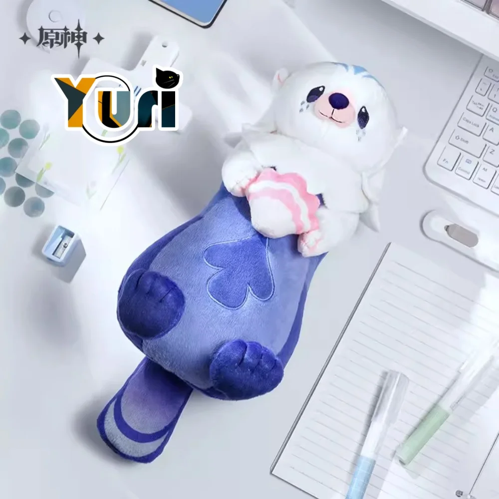 

Yuri Official Game Genshin Impact Sea Otter Plush Storage Bag Doll Toy Stuffed Cosplay Props C YS