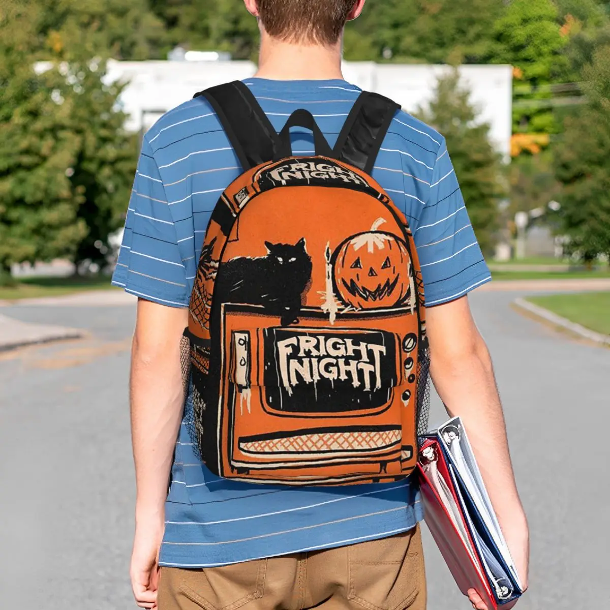 Mochila de dibujos animados de Halloween para el Día de Todos los Santos, mochila para estudiantes, niños y niñas, bolso escolar para niños, bolsos de hombro para ordenador portátil para hombres y mujeres