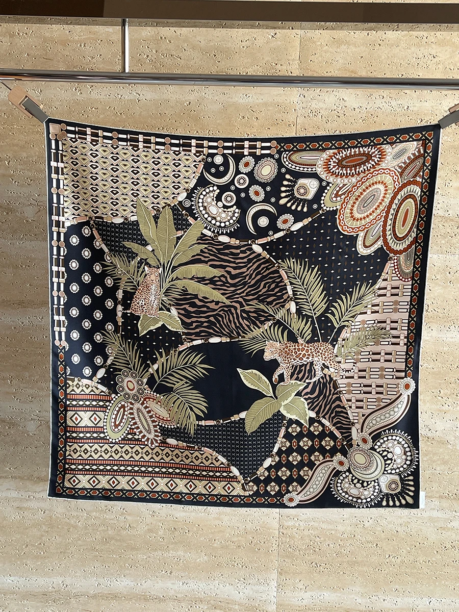 

Шелковый шарф 90 см, квадратные банданы, шали, ручные банданы, аксессуары для головы, волос, шеи, рождественский подарок для мамы