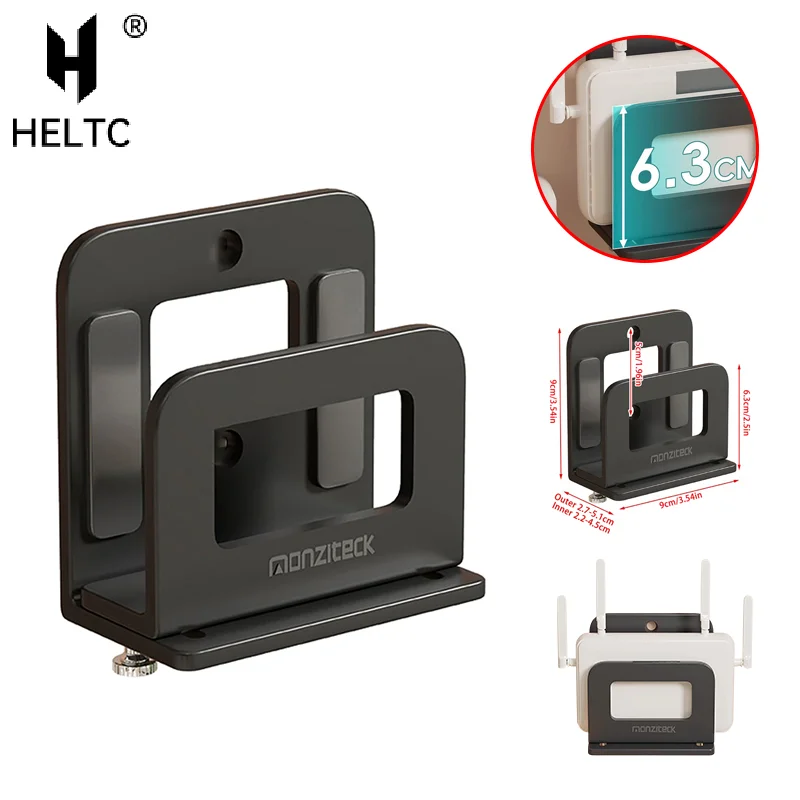 Adjustable Small Device Wall Mount Holder forApple TV 3/4/4k, Router, Modem, TV Box and Other Media Players Storage Rack Bracket