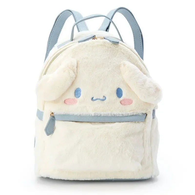 MINISO Anime Kawaii Sanrio Cute Kt Cat My Melody Cinnamoroll Backpack Plush Toy Stuffed Animals Soft Plushie Doll Bag Toys Gifts