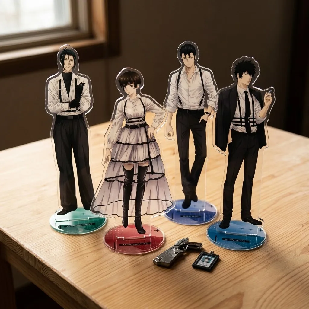Anime Psycho-Pass Providence Acrylic Stand Figure Desktop Decoration Collectible Ornament Cartoon Character Model Gift Keychain