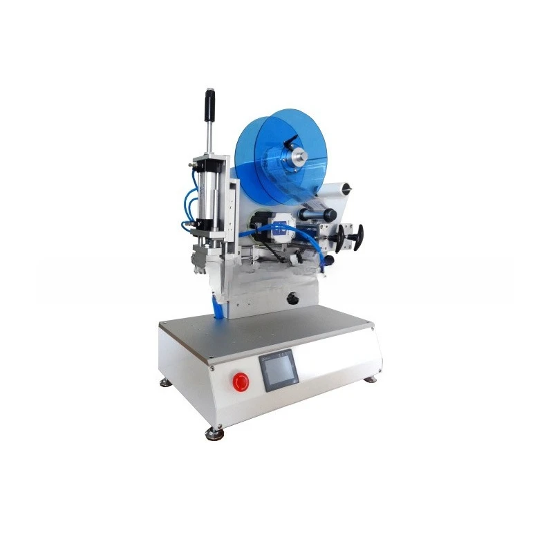 Semi-automatic high-precision flat labeling machine, mobile phone battery labeling product, toy labeling
