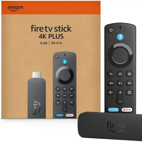 Amazon Fire TV Stick 4K Plus (newest model) with AI-powered Fire TV Search, Wi-Fi 6, stream hundreds of thousands of movies and shows, free & live TV, find shows faster with Alexa+