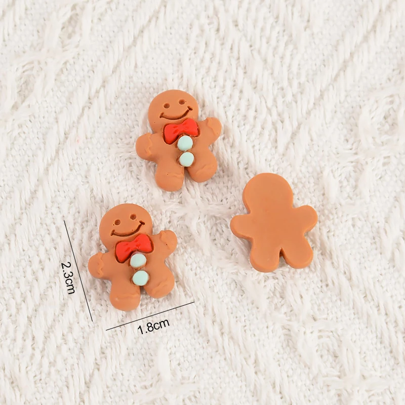 10/20pcs Cartoon Mini Gingerbread Man DIY Christmas Decorations Cake Dessert Food Craft Accessories Christmas New Year Decora