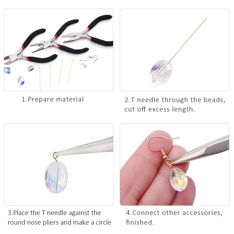 20/25/30/40/50mm Stainless Steel Flat Head Pins Earrings Findings Needles For Jewelry Making Findings Accessories DIY Supplies image 3