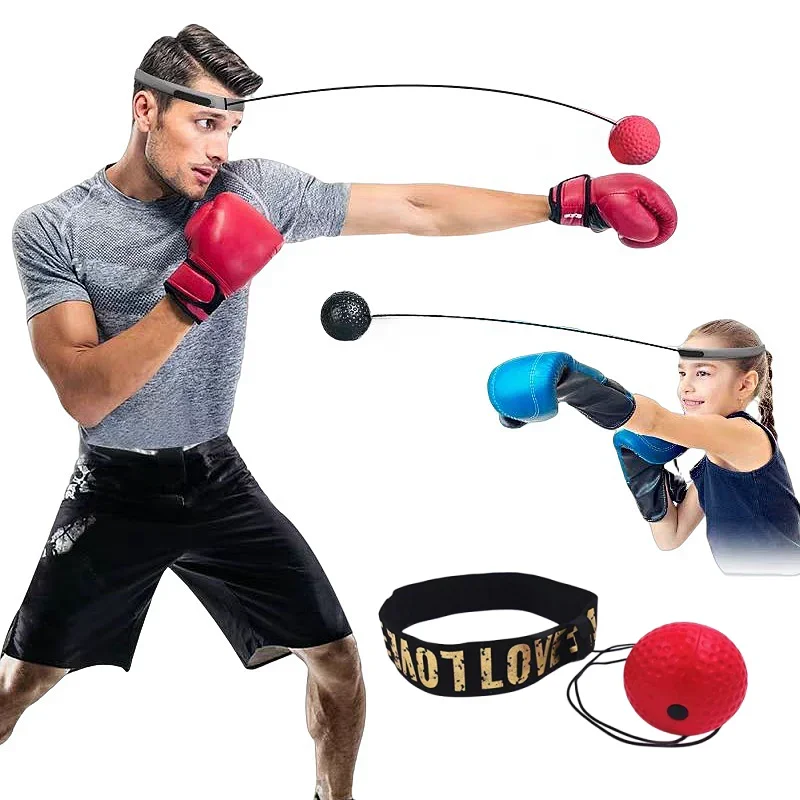 Boxing Reflex Ball Boxing Balls with Headband Punching Speed Fight Skill and Hand Eye Coordination Training