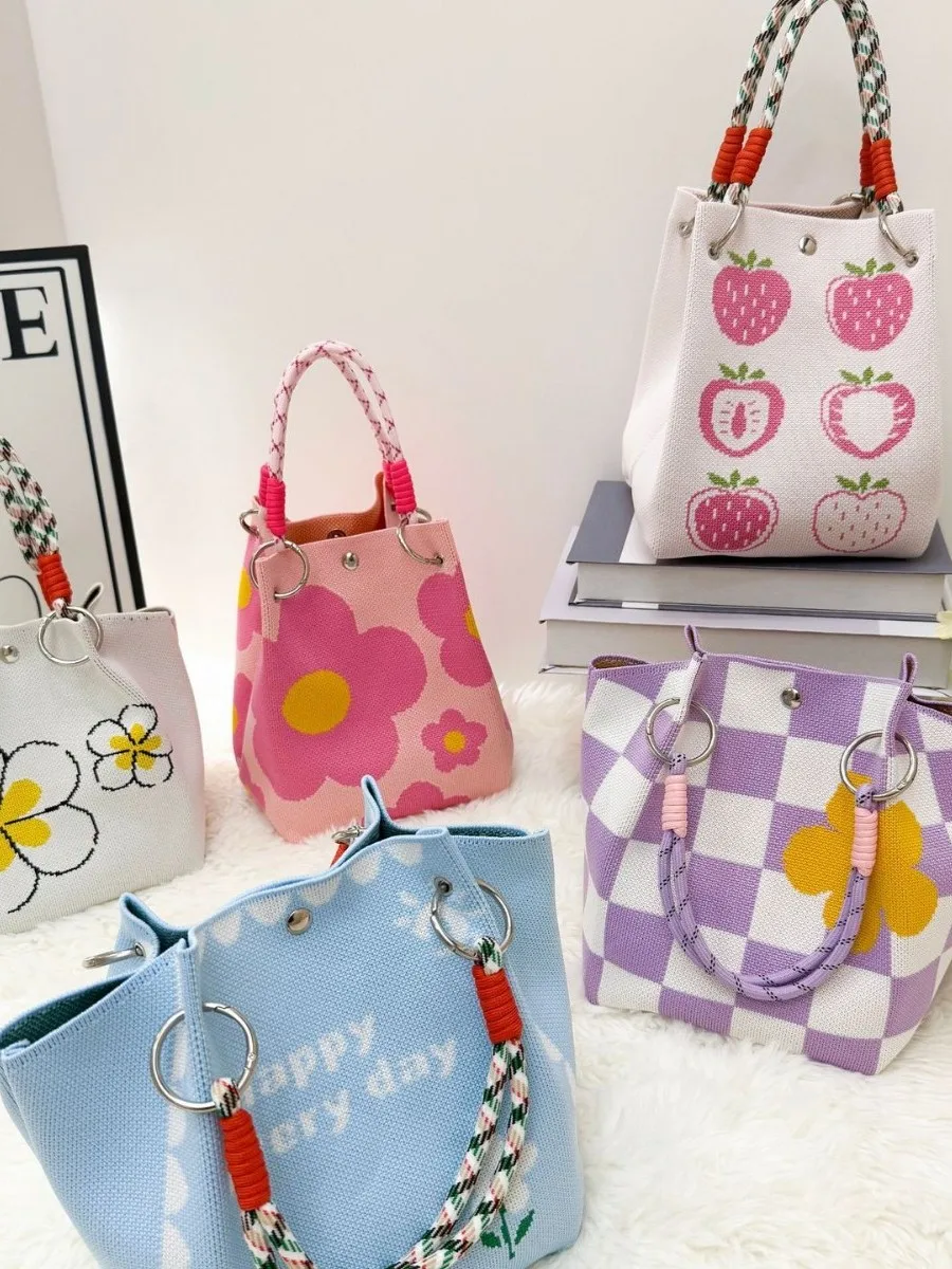 nova-bolsa-tote-de-malha-floral-portatil-para-mulheres-estilo-casual-simples-bolsa-de-lona-quadrada-lavavel-a-mao