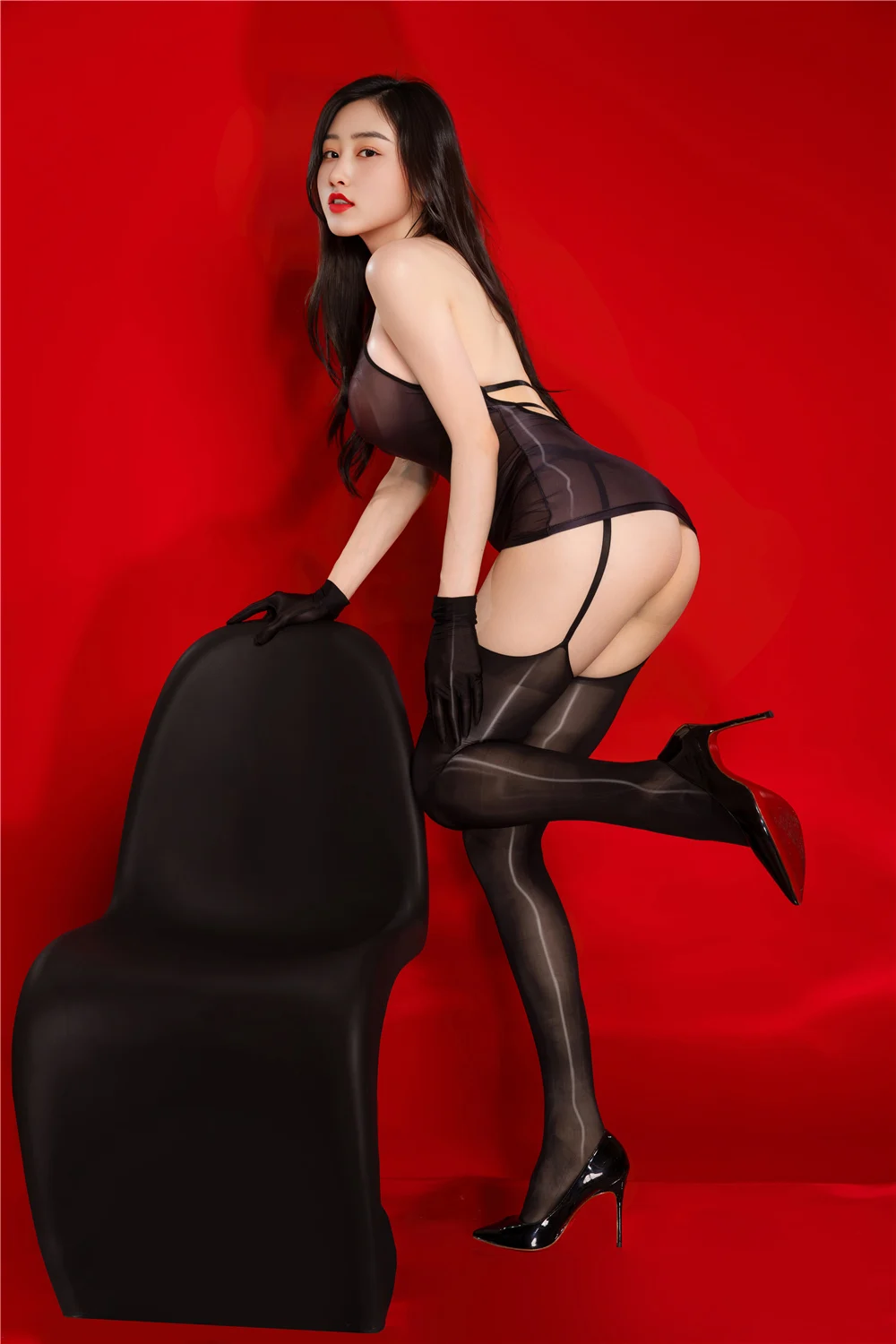 Womens High Elastic Sexy Dresses Sleeveless Sheer Maid Birthday Dress Sexy Package Hip Mini Dress Satin Summer Nightclub Dress