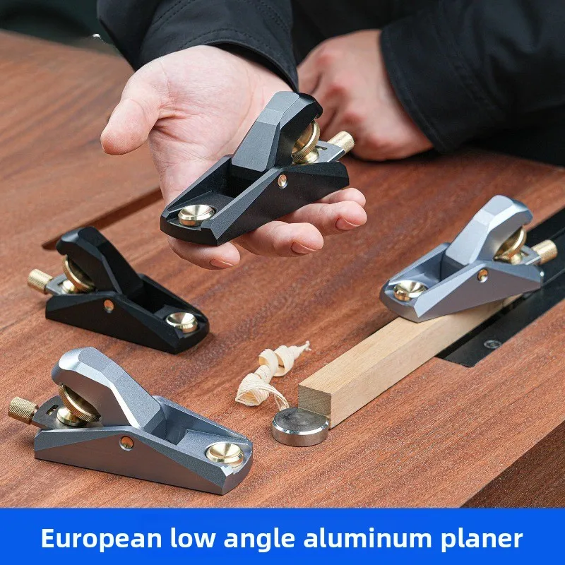 Low Angle Aluminum Block Plane Mini DIY Leathercraft Model Woodworking Tool Kit Craft Plane