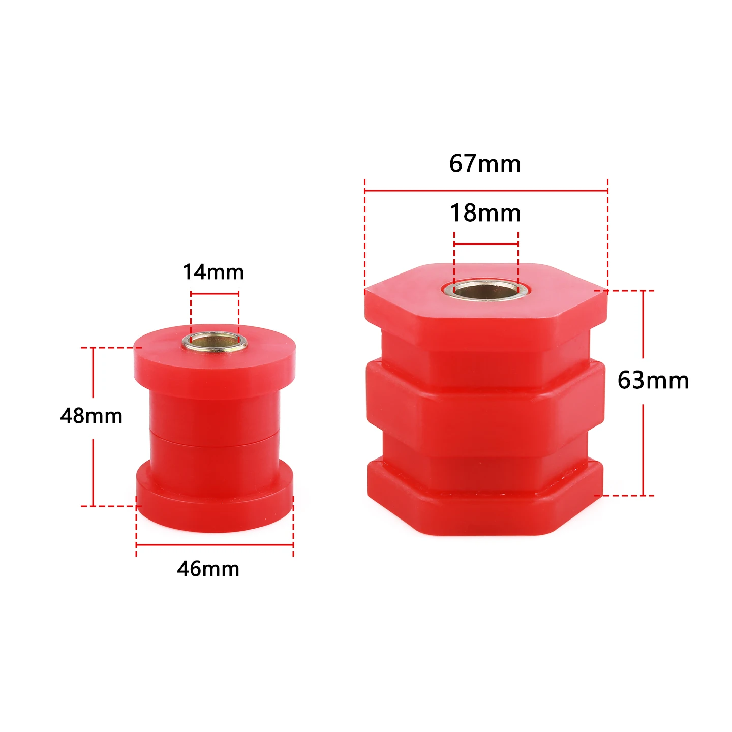 Polyurethane Car Replacement Kit For Honda Civic EK EJ 1996 1997 1998 1999 2000 Stepwgn Front Lower Control Arm Bushing