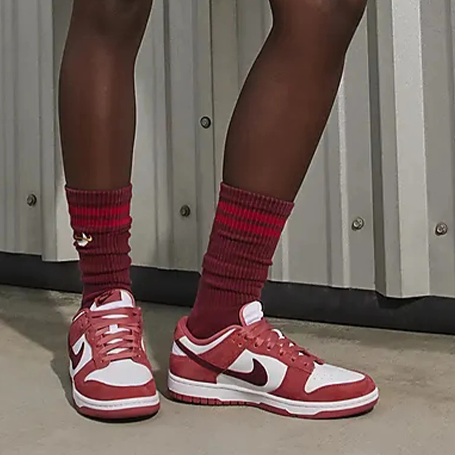 Nike Authentic Dunk Low VDAY Women's Suede Casual Retro Sneakers FQ7056-100