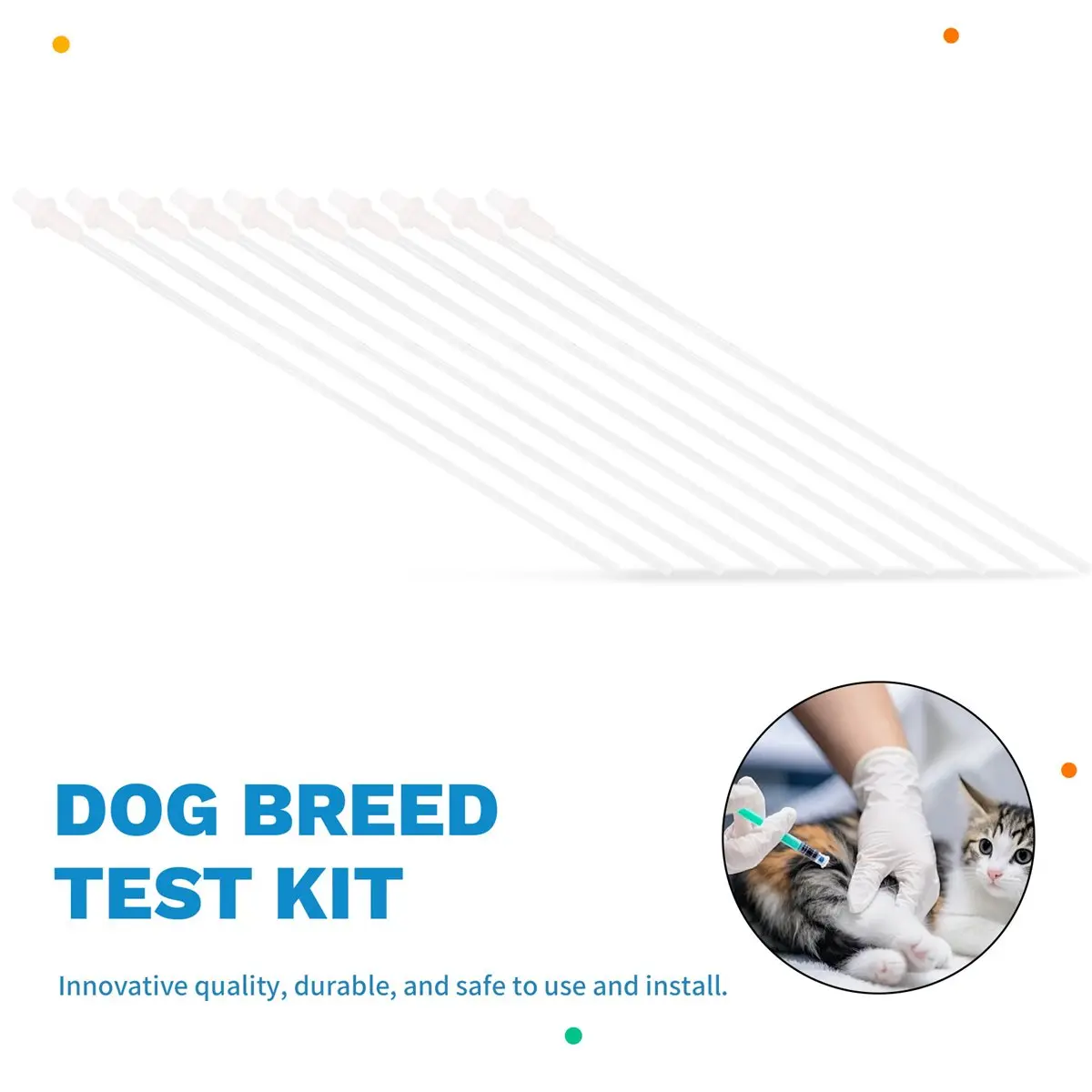AA77 NEW 20 Sets of Artificial Insemination Rod Test Tube Disposable Pollination Pipette Breeding Catheter Dog Pet