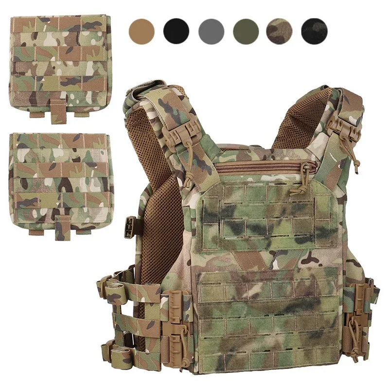 Taktyczna kamizelka myśliwska K19 Plate Carrier MOLLE Quick Release regulowany Cummerbund CS kamizelki Airsoft kamizelka bojowa