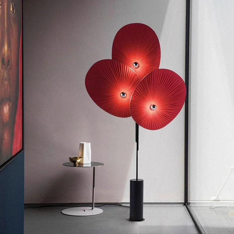 Modern Nordic Minimalism Fan Shaped Sofaside Floor Lamp Homestay Living Room Designer Lamps Bedroom Home Lighting Decor Fixtures