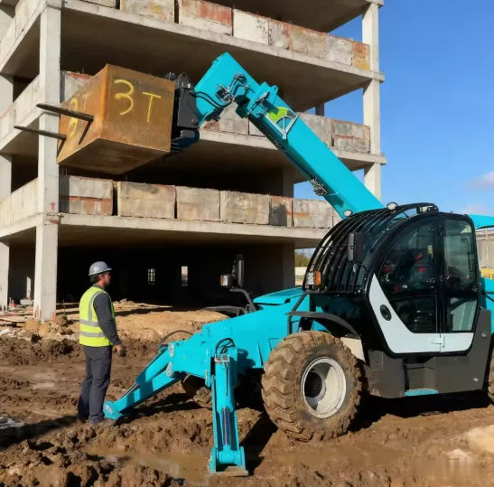 Customized China Supplier 6m 2 Ton Mini Electric Diesel Telehandler Telescopic Forklift With Attachments