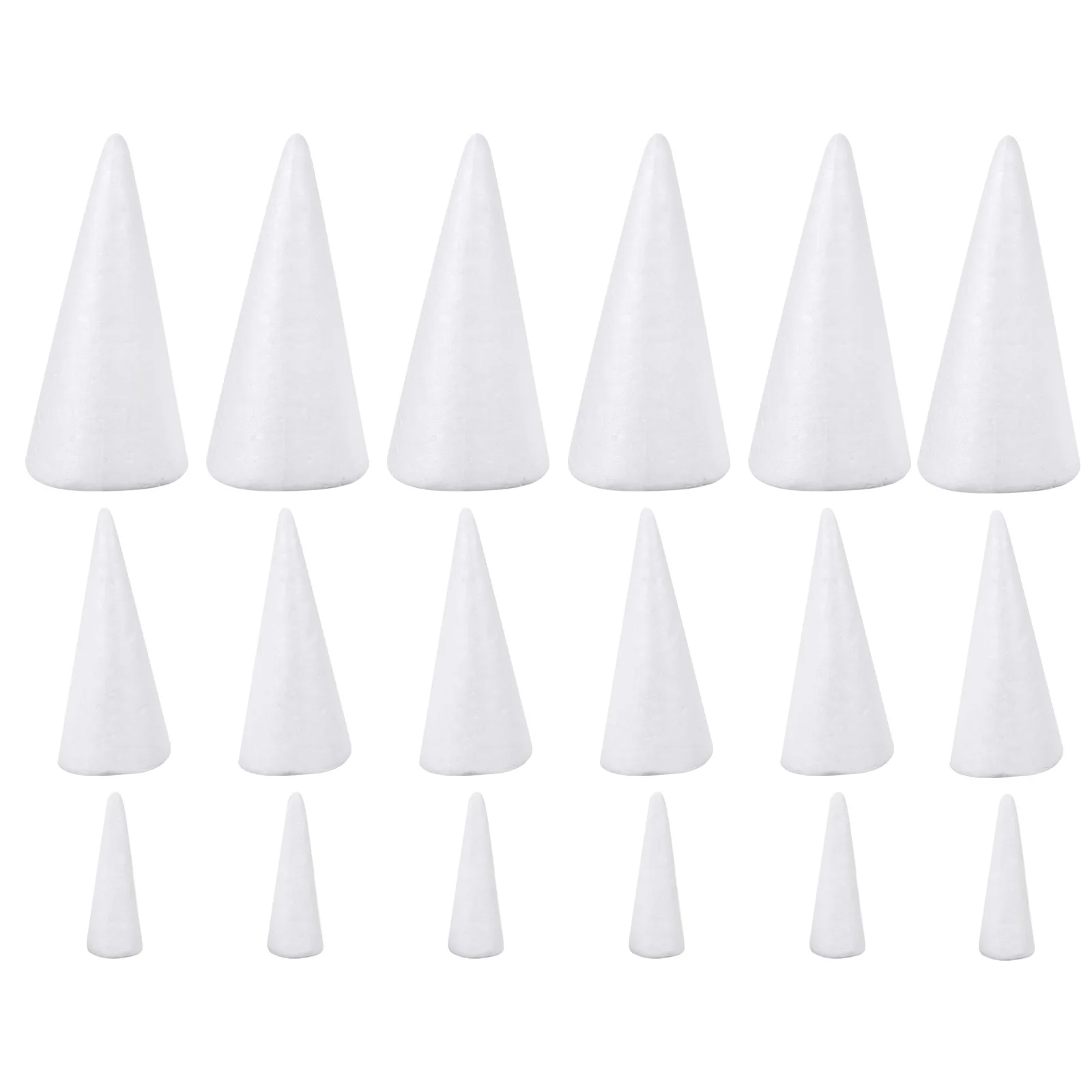 24 Pcs Felt Christmas Tree Decoration Decorations Craft Making Cones Material Crafts