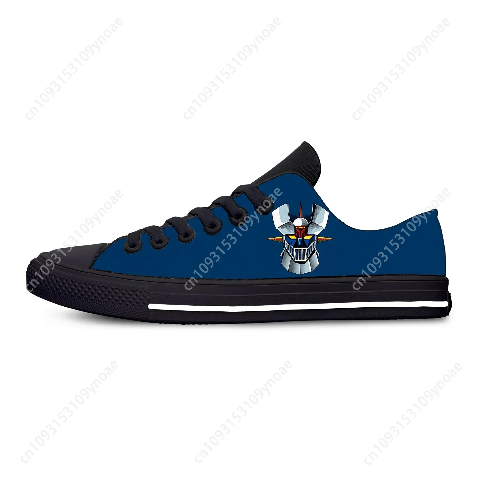 Z Japanese Anime Cartoon Manga Comic Mazinger Cool Casual Cloth Shoes Low Top Lightweight Breathable 3D Print Men Women Sneakers 3