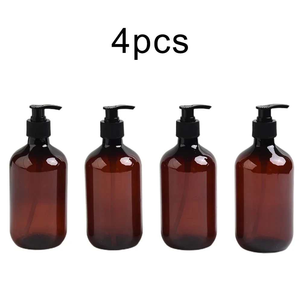 

4 шт., 500 мл, шампунь-кондиционер, мыло, пластиковый прозрачный дозатор, ручной пресс для бутылок, многоразовый для ванной комнаты, отеля