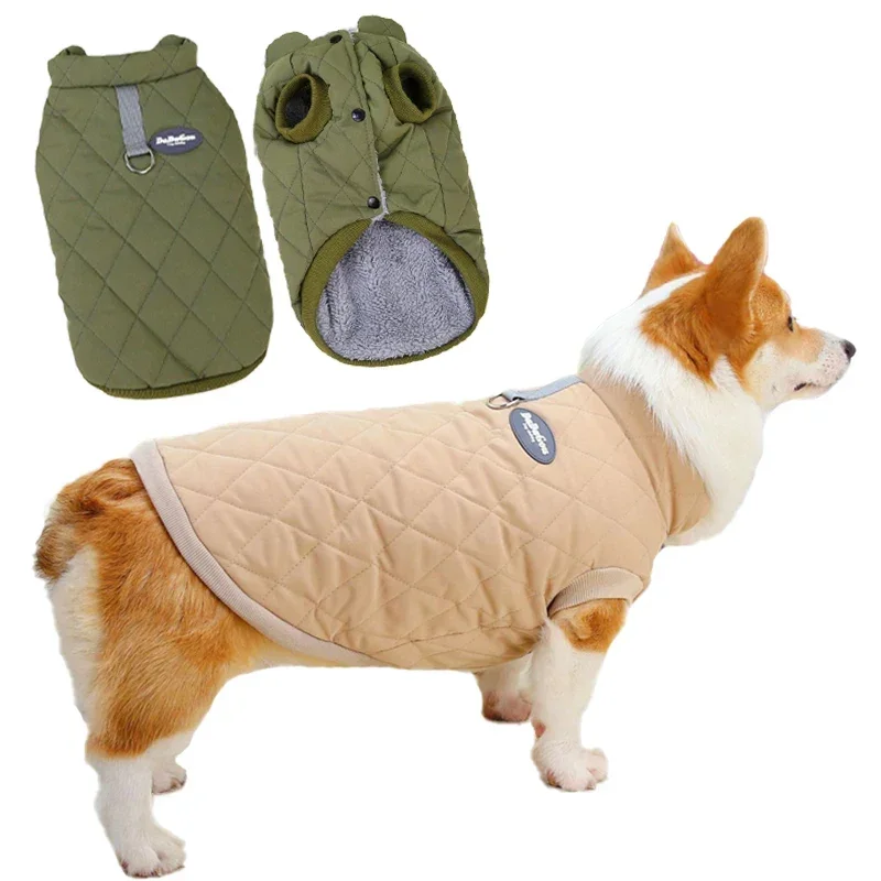 

S-4XL Winter Pet Dog Clothes Warm Dogs Cotton Coat for Dachshund Clothing Corgi French-Bulldog Jacket Small Large Dogs Costumes